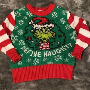 Host Pick 🎉 The Grinch Christmas sweater size 12m